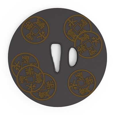 Samurai Chopsticks Series Sword Guard Coaster - Nobunaga Oda [Kotobukiya]